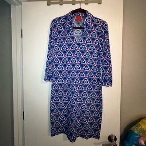 Collared VNeck Dress